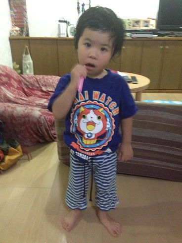 150704 アサ歯磨き (3) 150704 アサ歯磨き (3)